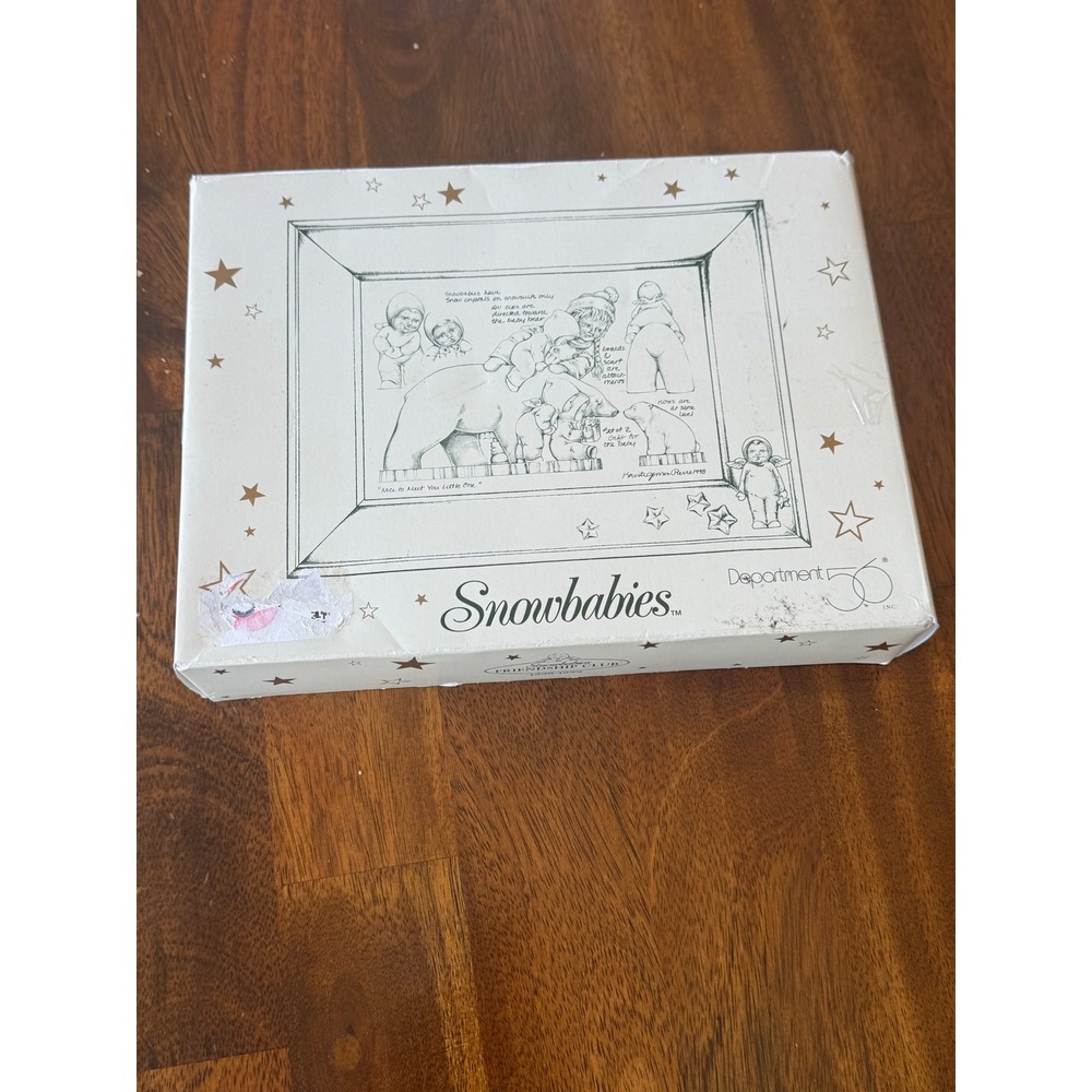 Vintage Department 56 Snowbabies Picture Frame
